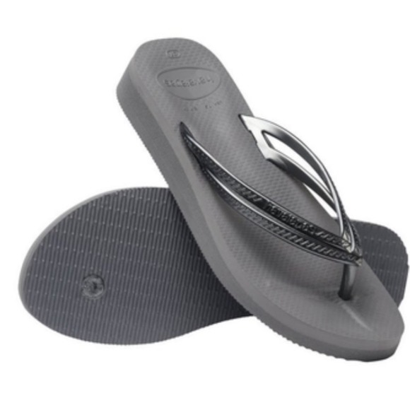 NEW Havaianas Wedge Flip Flops WOMEN Size 10.5 - Picture 1 of 5